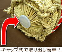 キャップ式で取り出し簡単